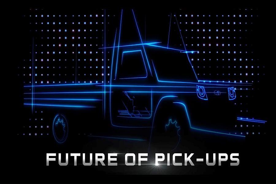 Mahindra Tease Electric Pickup, Is It Electric Bolero Pik-Up?