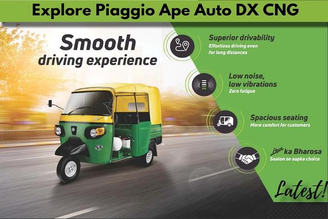 Piaggio Ape Auto DX CNG With 230cc Engine, Constant Mesh 4-Speed Gearbox, Best-In-Class Mileage: All You Need To Know