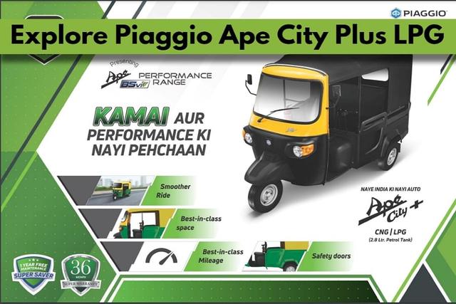 Piaggio Ape City Plus LPG Rickshaw Price, Spec, Images: Details Which Makes It Top-Notch Three-Wheeler In India To Earn Higher Profits