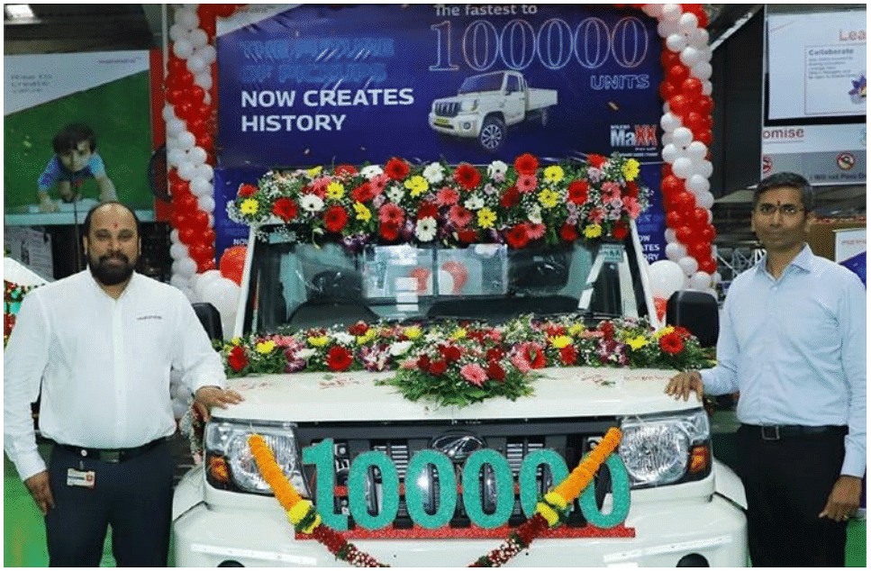 Mahindra Bolero MaXX Pik-Up: Breaking Production Records with 1 Lakh Units in Just 16 Months