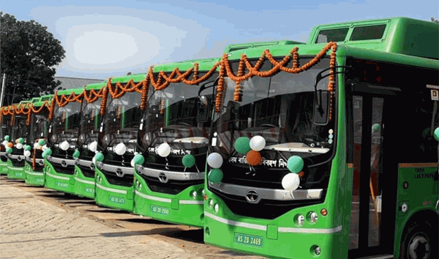 Tata Motors supplies 100 electric buses to Assam State Transport Corporation