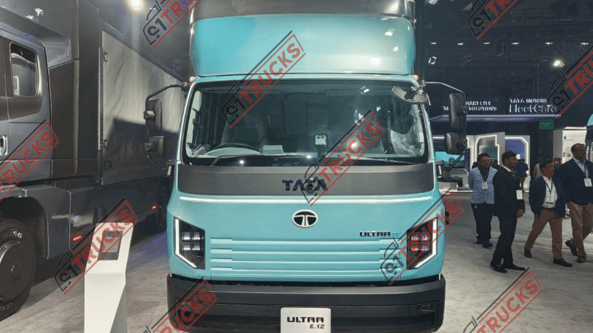 Auto Expo 2025: Tata Ultra E.12 Electric Trailer Truck Unveiled as a Future Innovation