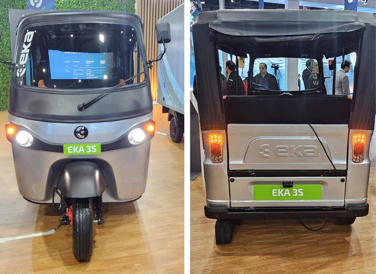 EKA Mobility Showcases Electric 3s 3-Wheeler at Auto Expo 2025