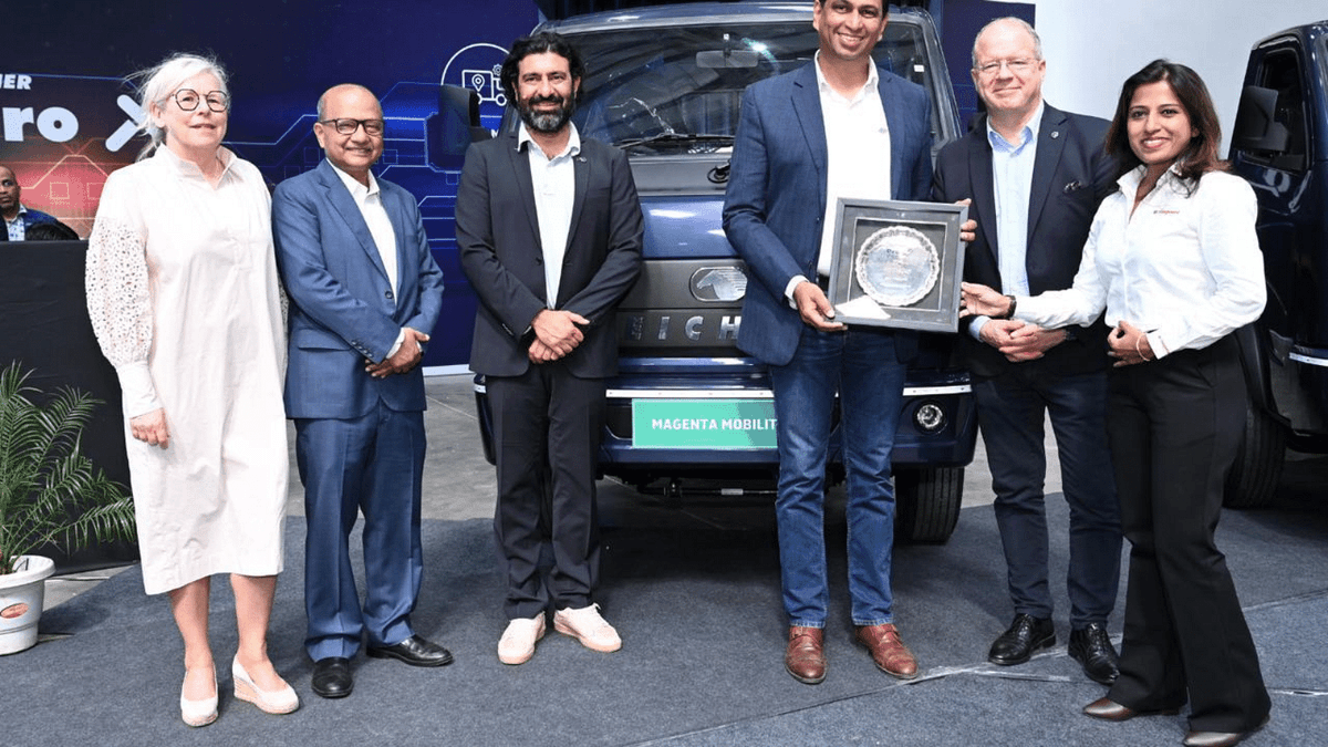 Eicher Trucks and Buses and Magenta Mobility Unite for Sustainable Logistics with Eicher Pro X Electric Truck Deployment